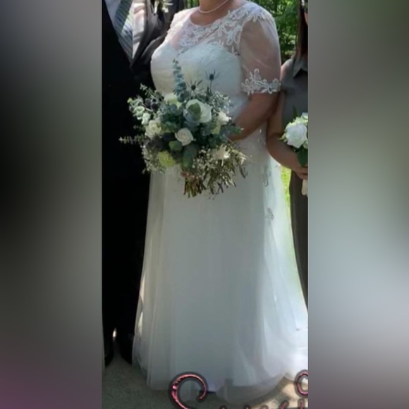 JJ House wedding dress. Taking room up in my closet. Make me an offer. - Picture 2 of 10